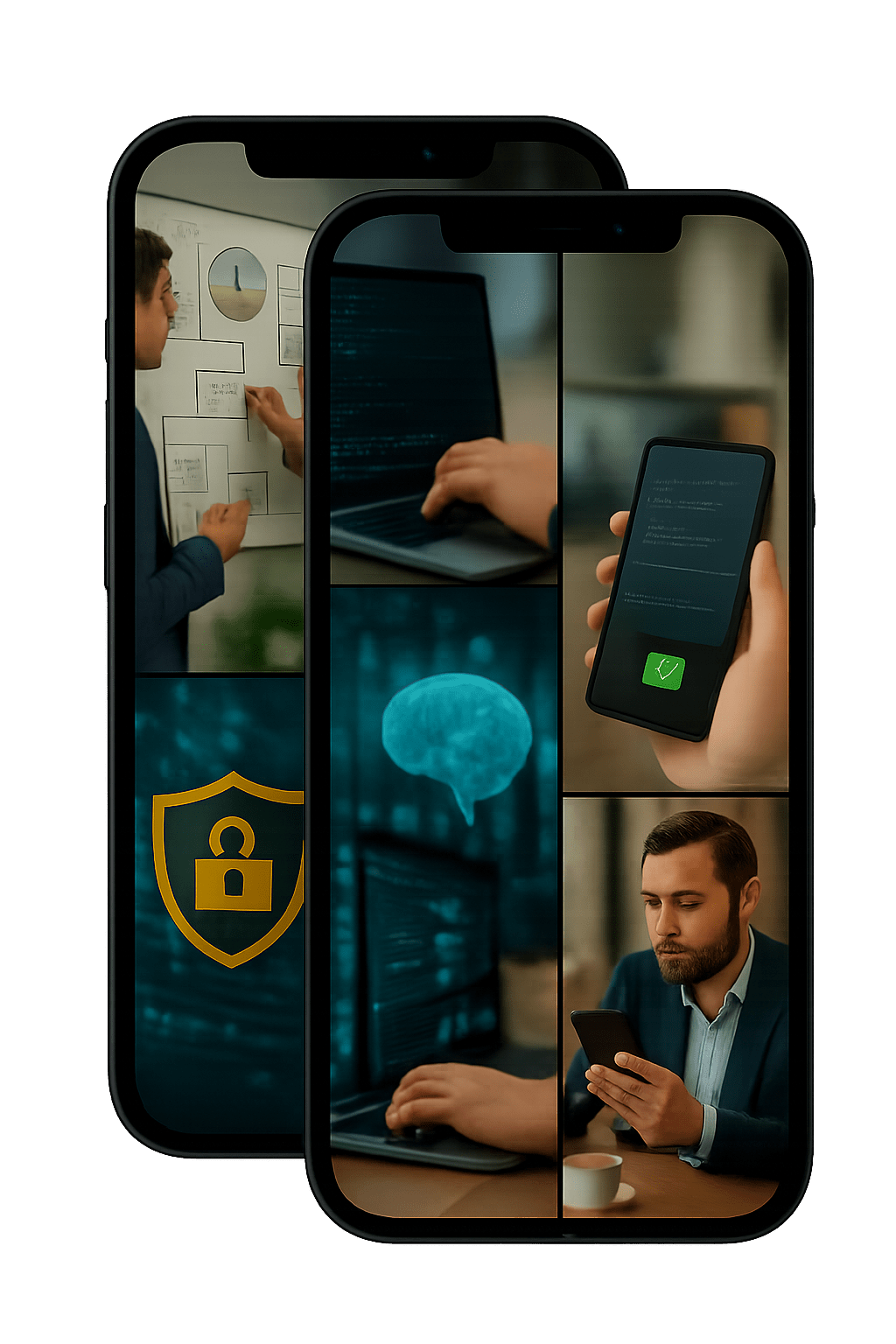 about dual mobile mockup